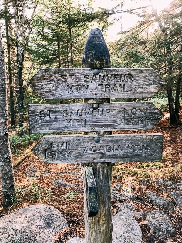 St. Saveur Mountain and Acadia Mountain Trailhead, thewoksoflife.com