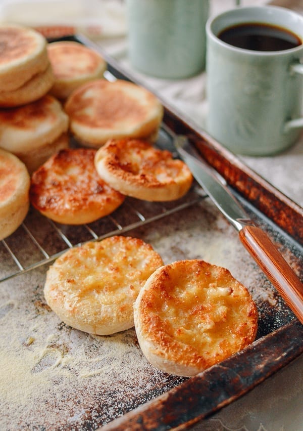 Homemade English Muffin recipe, thewoksoflife.com