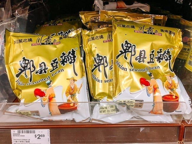 Packet of tobanjiang spicy bean paste, thewoksoflife.com