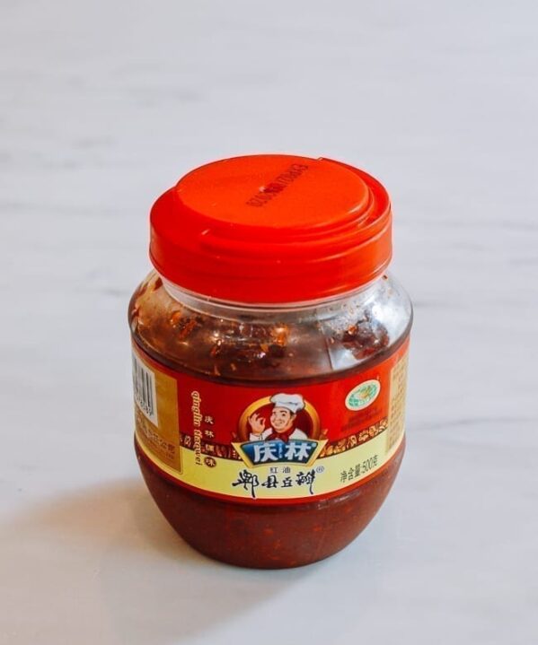 Jar of Doubanjiang (spicy bean sauce), thewoksoflife.com