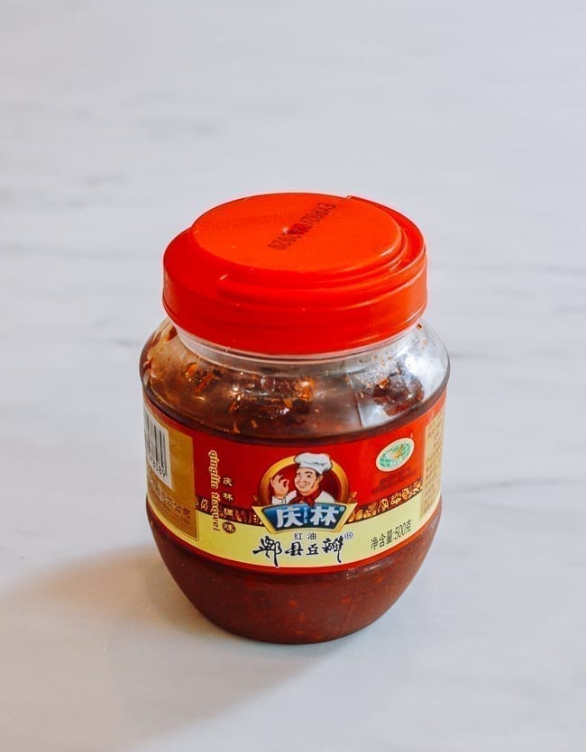 Jar of Doubanjiang (spicy bean sauce), thewoksoflife.com