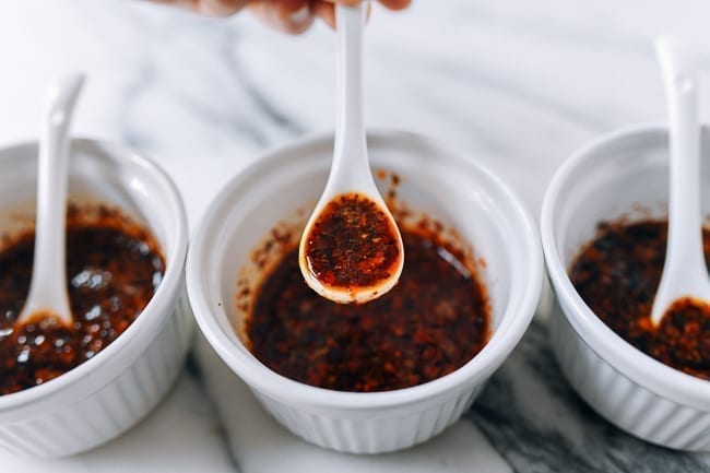 Perfectly heated chili oil, thewoksoflife.com