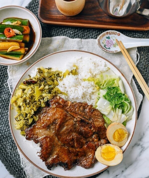 Taiwanese Pork Chop Plate, thewoksoflife.com