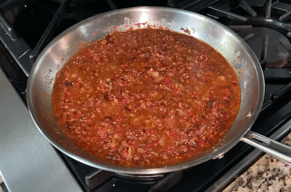 Belacan sauce simmering