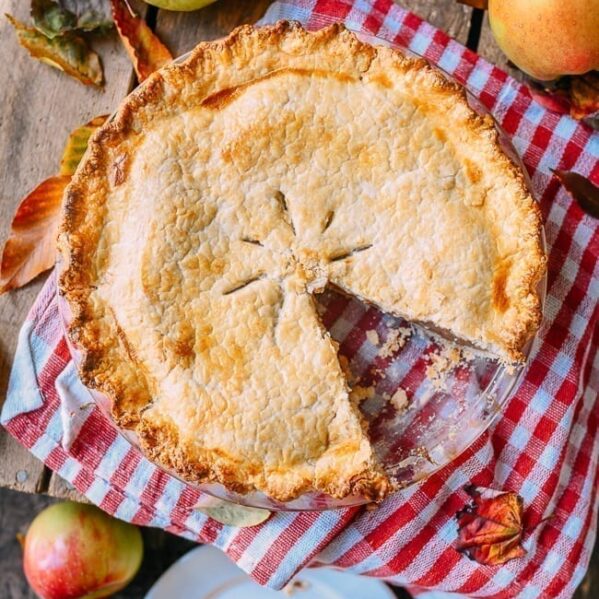 Apple Pie with slice removed, thewoksoflife.com