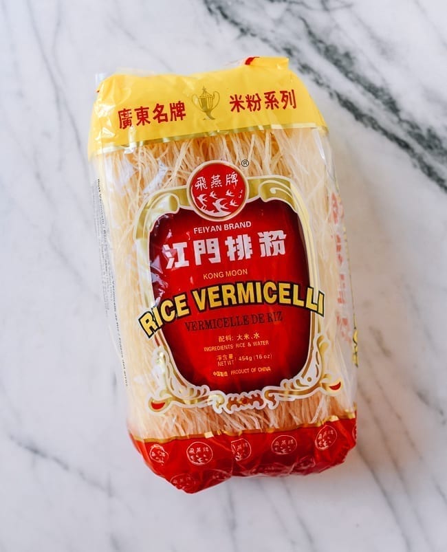 Rice Vermicelli Noodle package, thewoksoflife.com