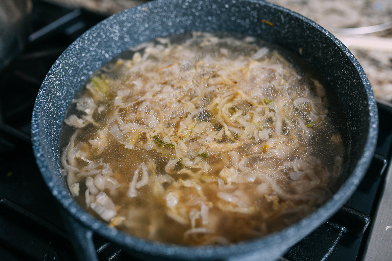Broth with sour cabbage