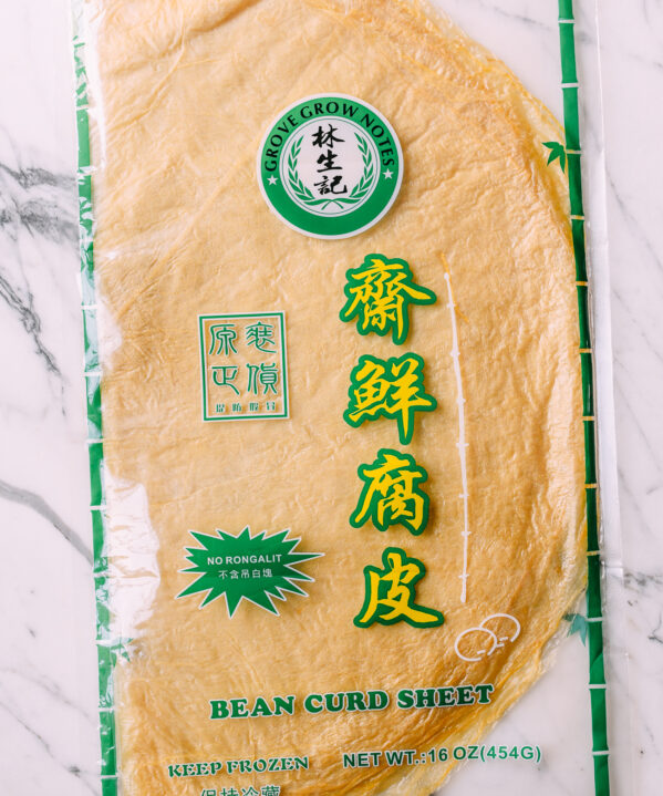 Large Bean Curd Skin Sheets in packaging