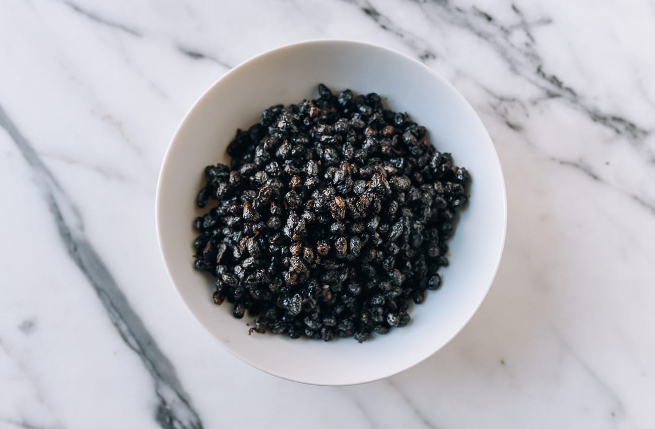 Bowl of fermented black beans
