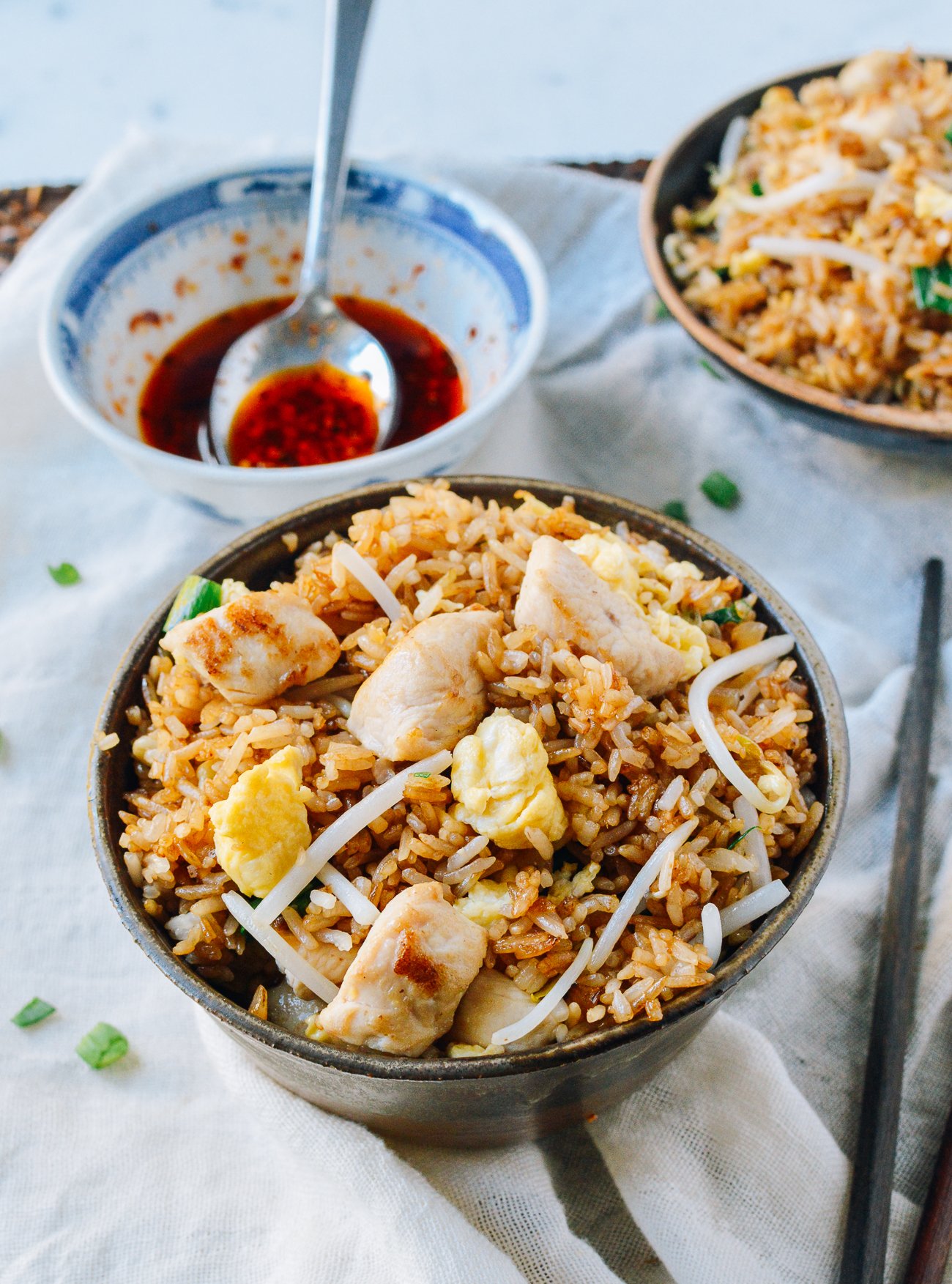 Chicken Fried Rice with Chili Oil