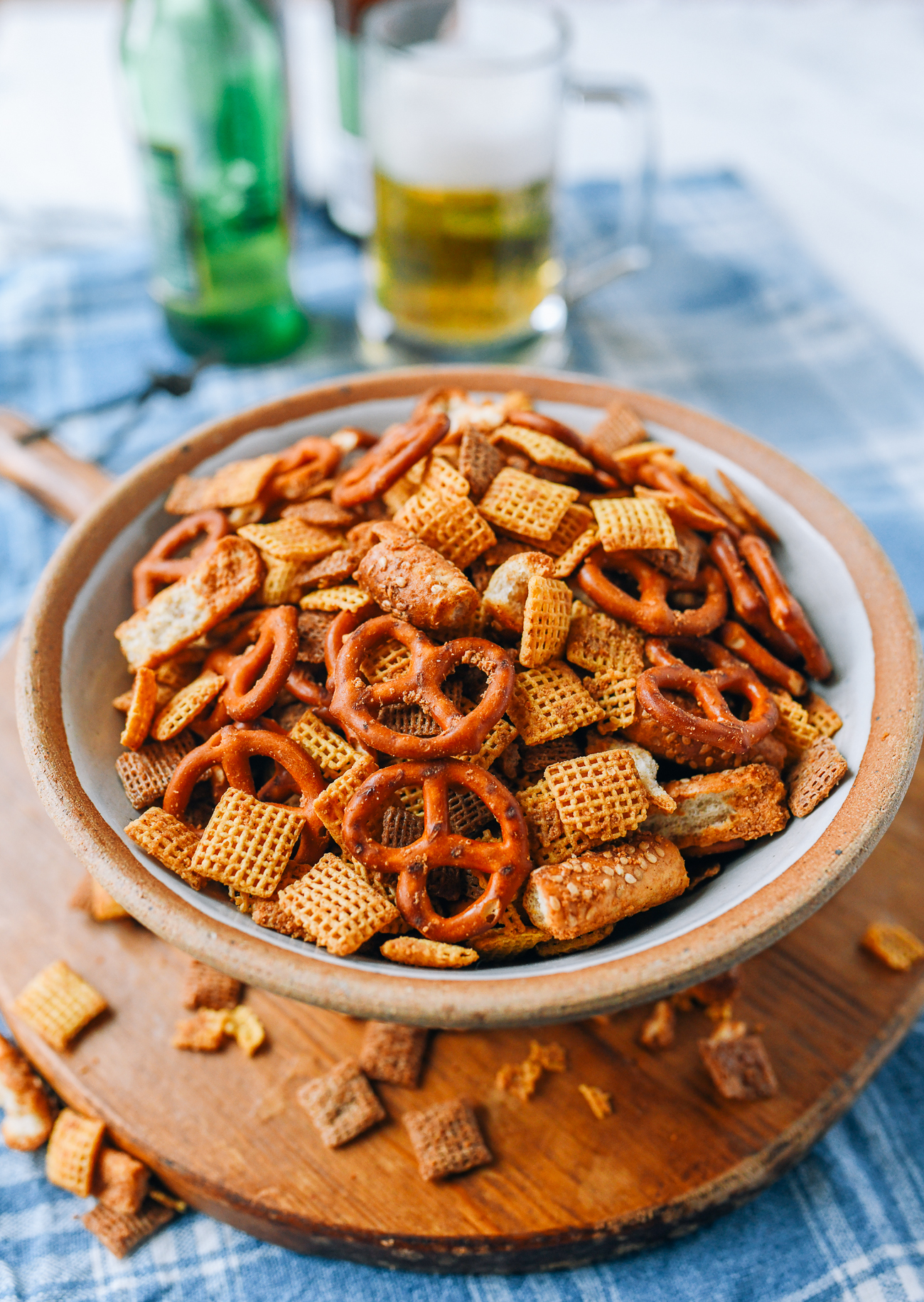 Homemade Chex Mix with Fermented Tofu