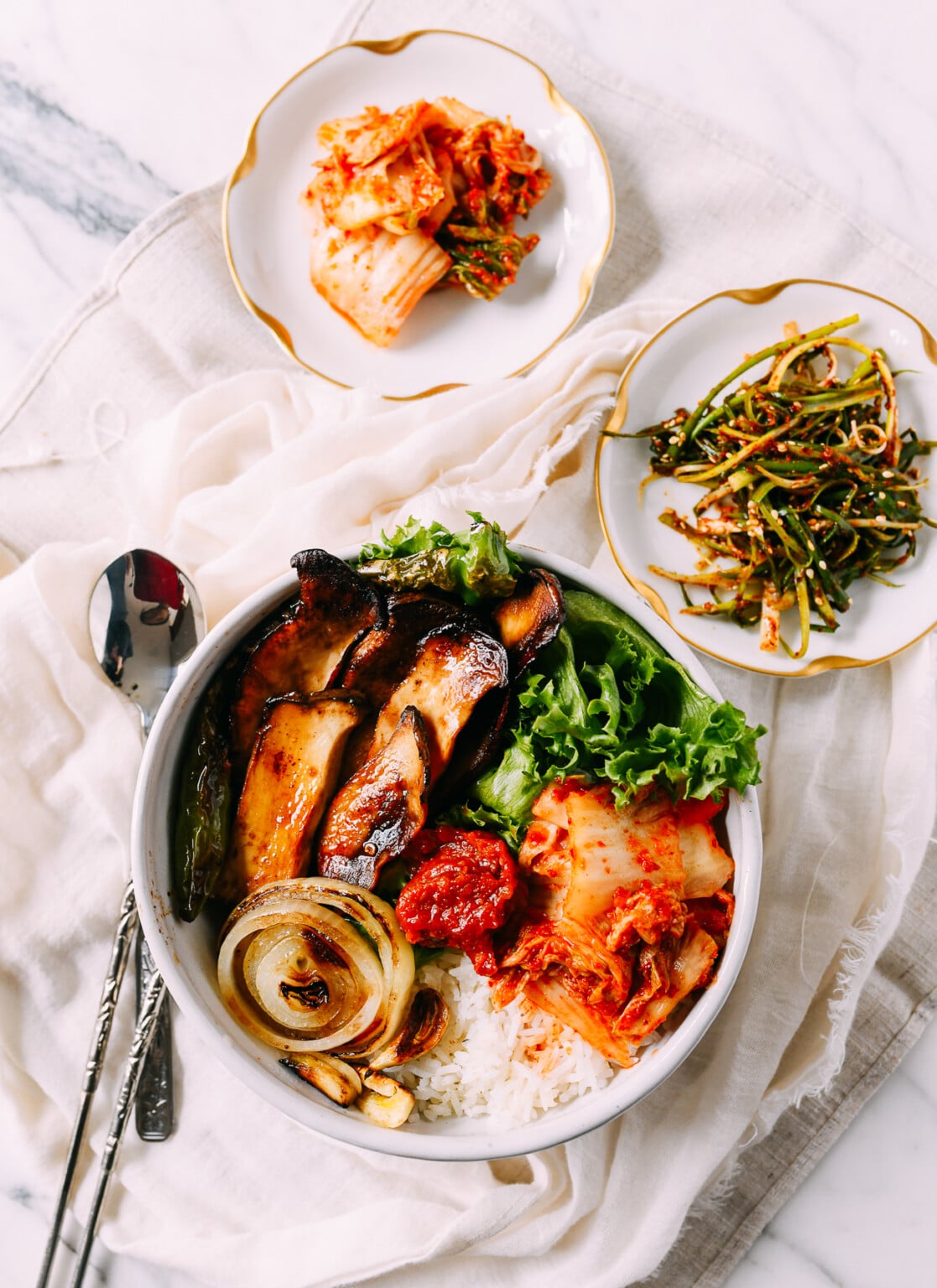 Vegan Korean BBQ "Samgyupsal" Bowls The Woks of Life