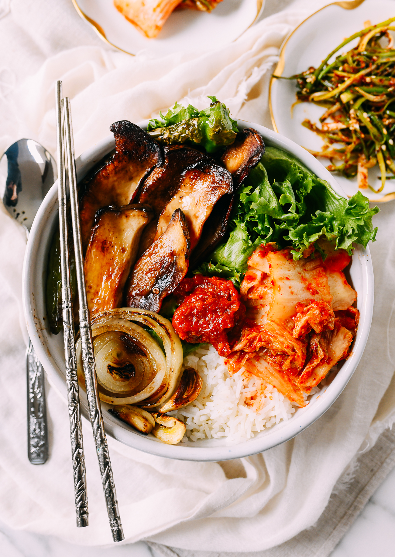 Vegan Korean BBQ Samgyupsal Bowl