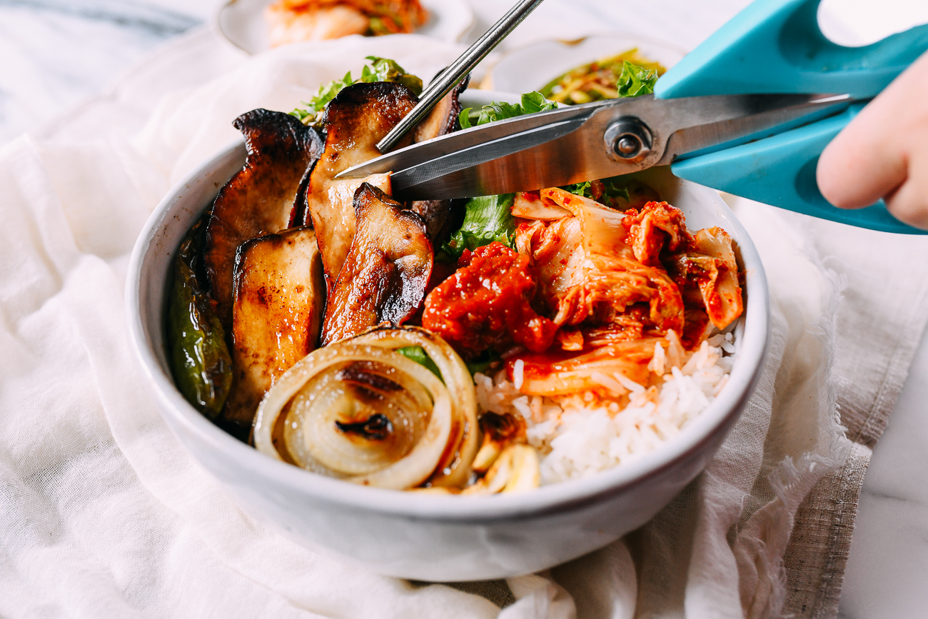 Vegan Korean BBQ with Oyster Mushrooms