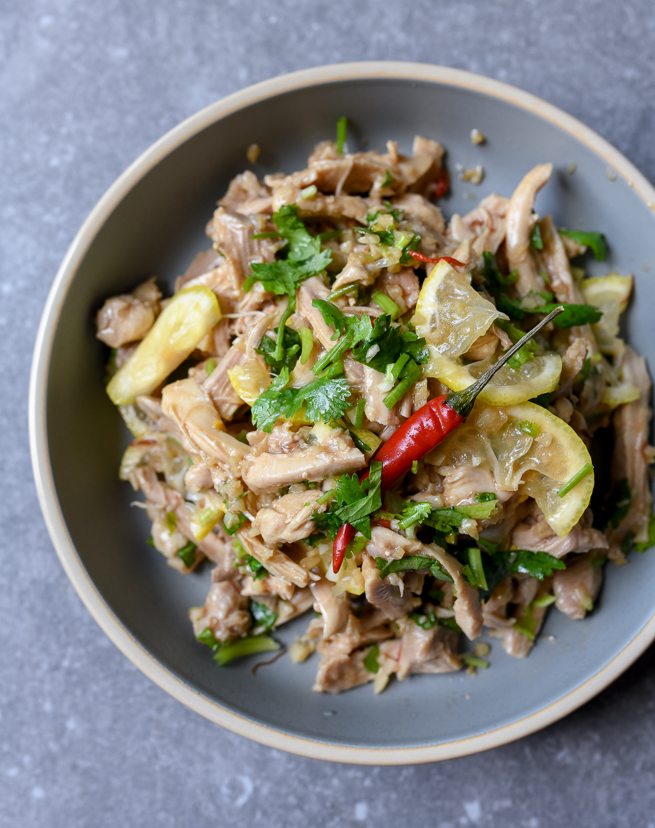Chinese Chicken Salad with Lemon