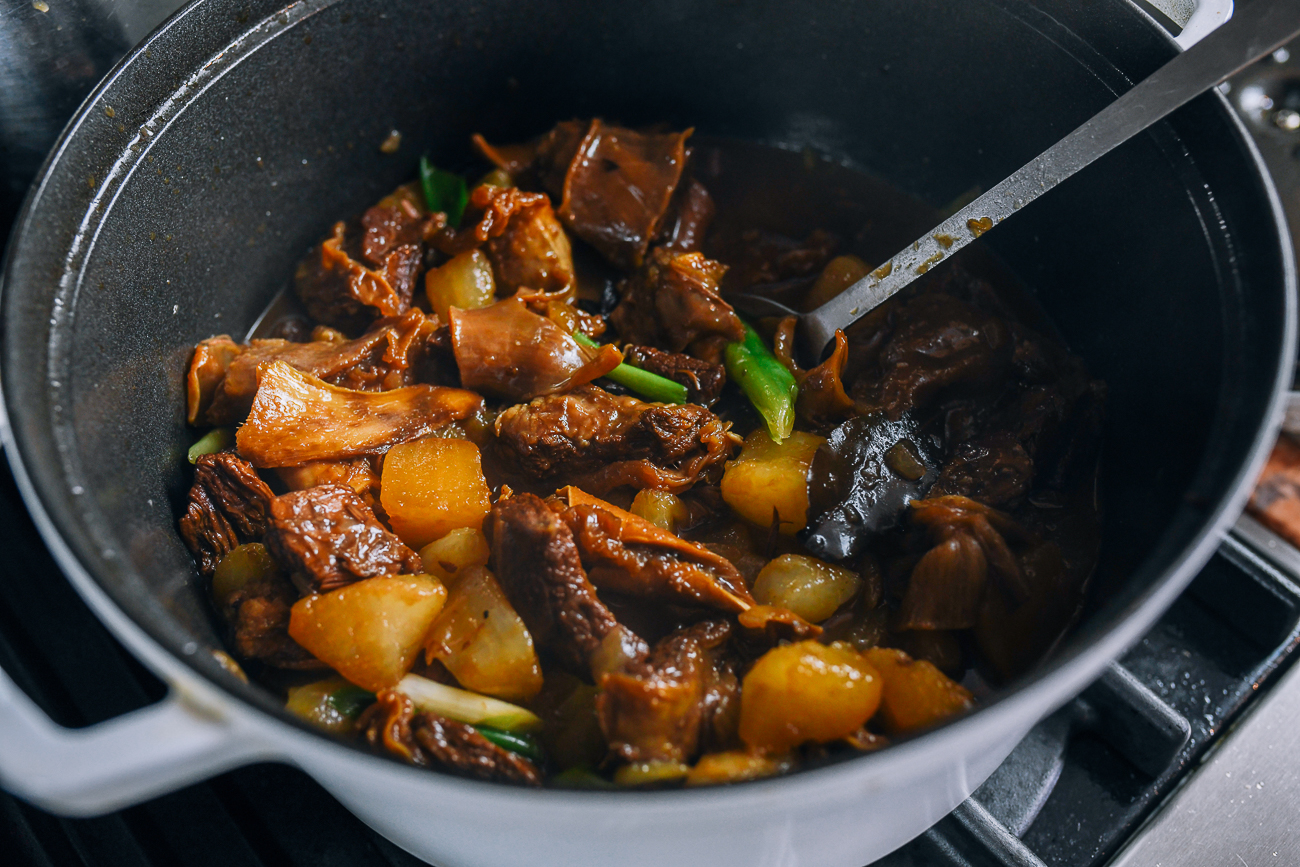 Pot of Cantonese Braised Beef with Daikon