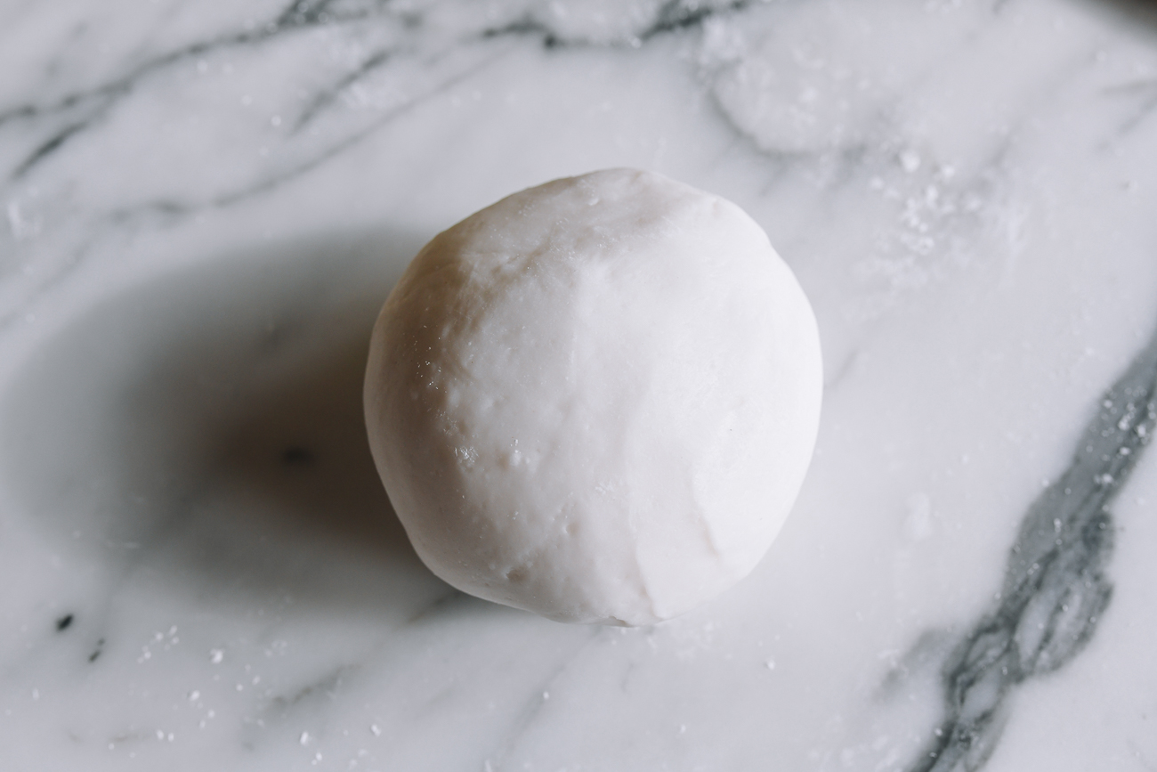 starch dough kneaded into smooth ball