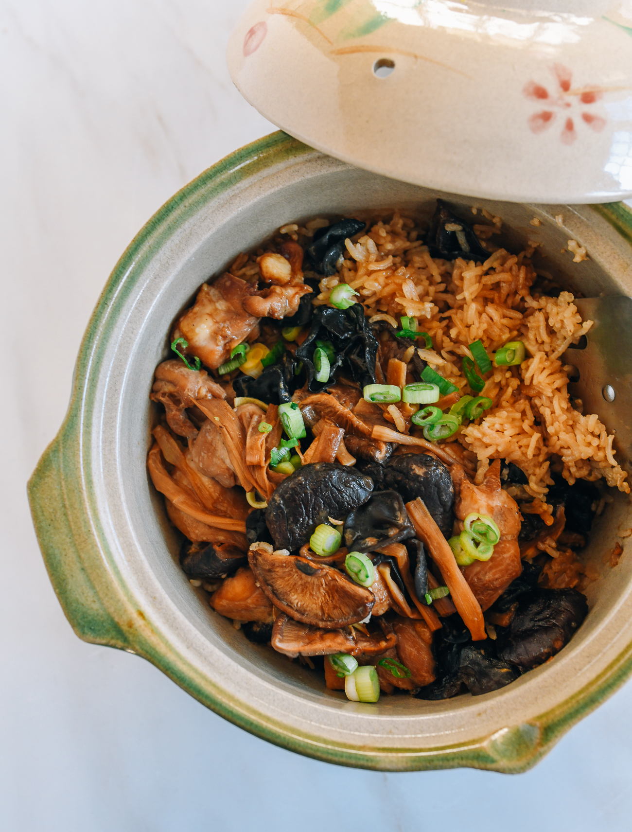 Chinese Chicken and Mushroom Clay Pot Rice