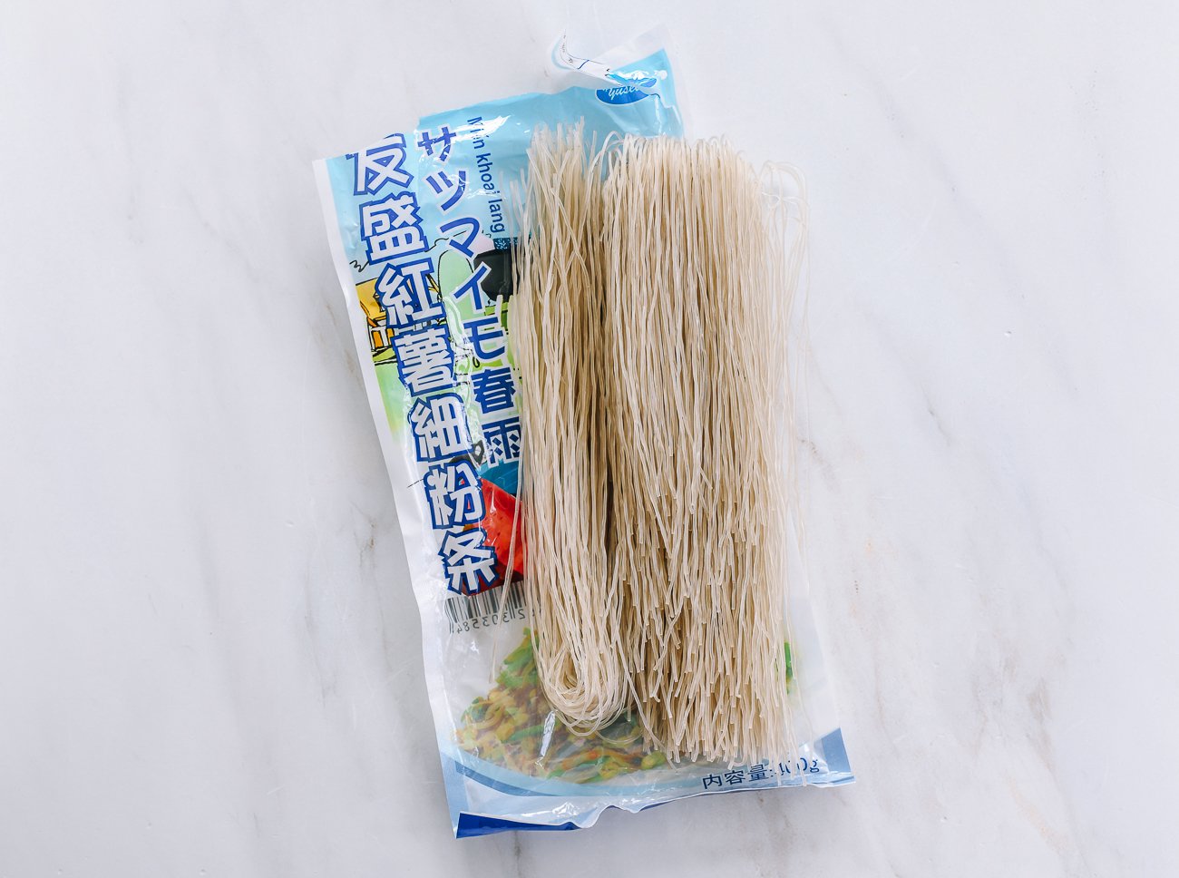 sweet potato noodles out of package