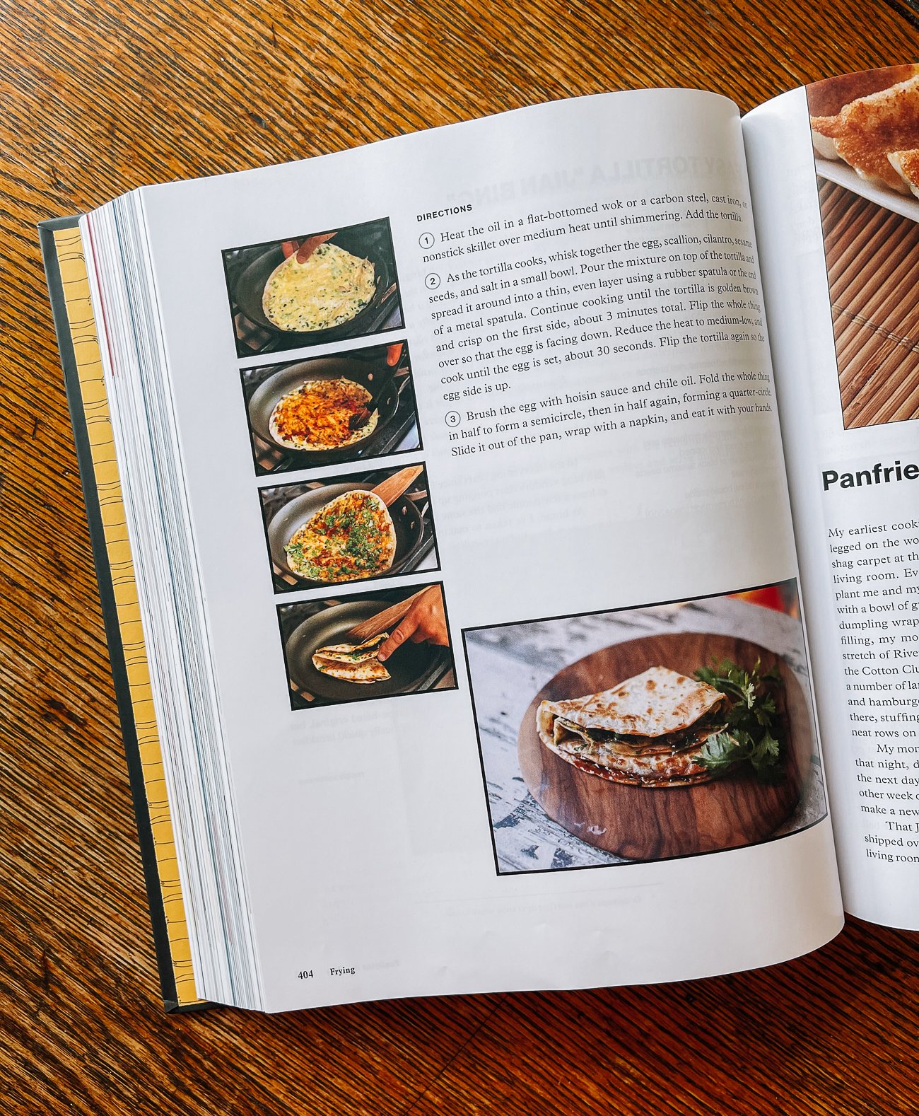 tortilla jian bing recipe in The Wok cookbook