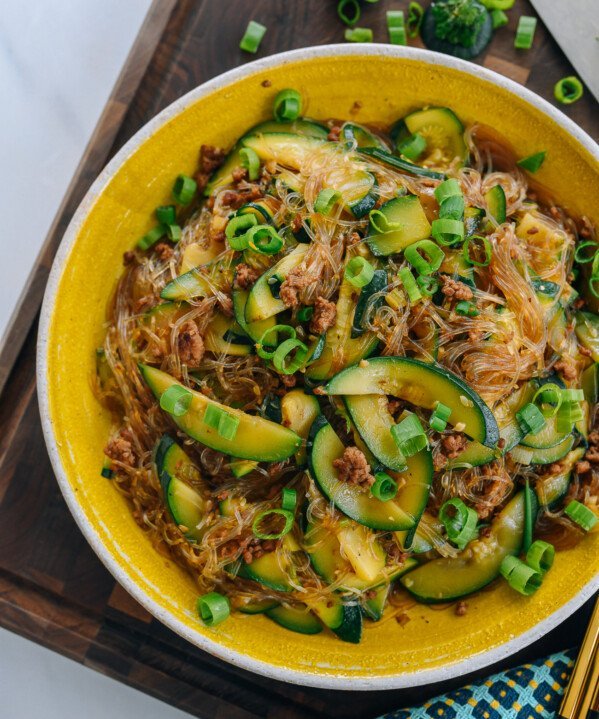 Chinese-style Zucchini with Glass Noodles