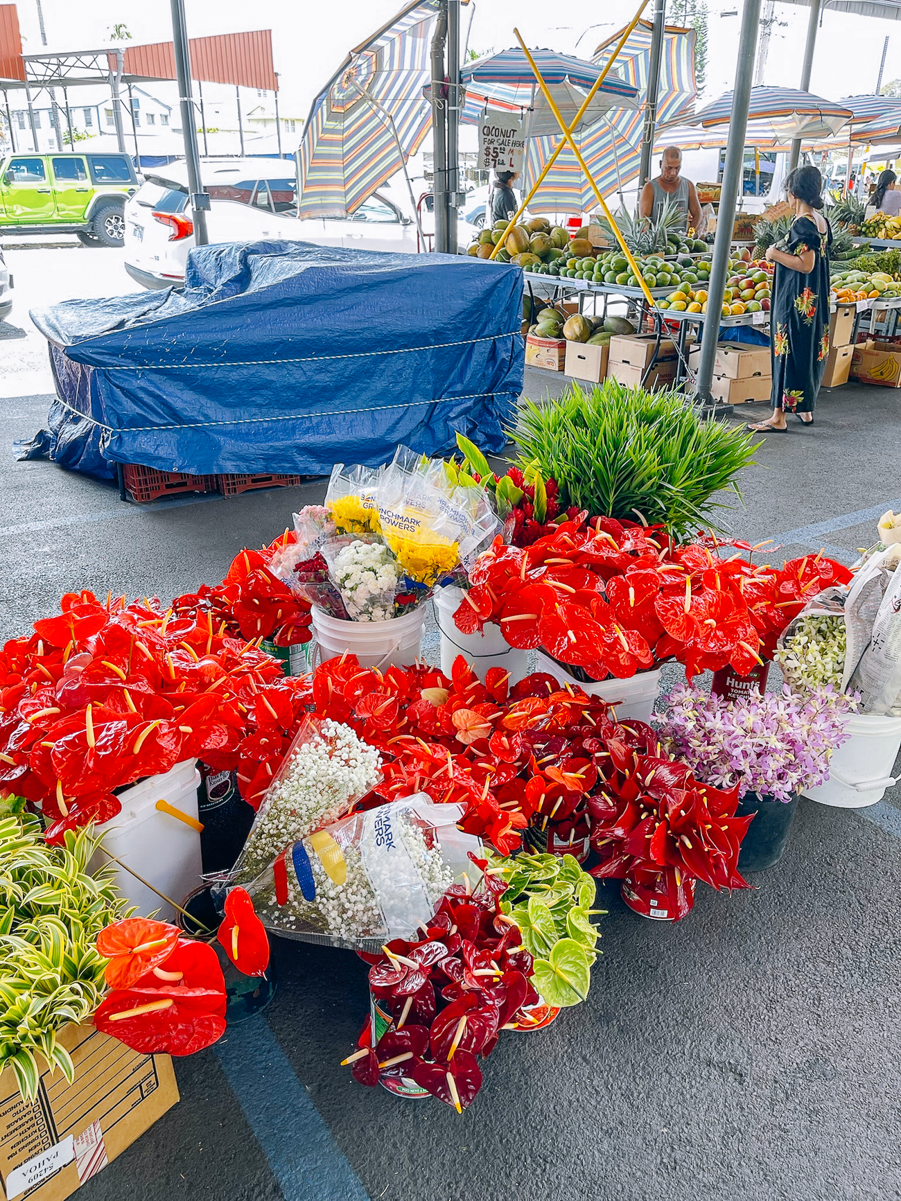 Flowers for sale at Hilo Farmer's Market