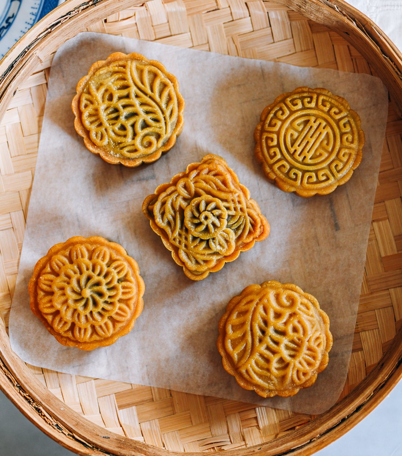 classic mooncakes with red bean