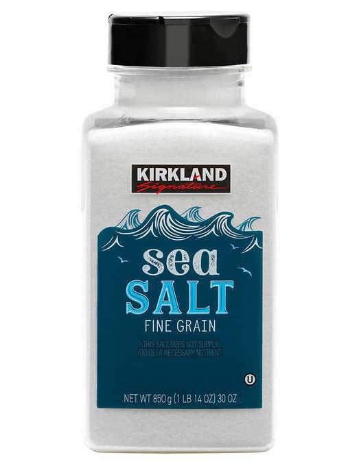 package of fine grain sea salt