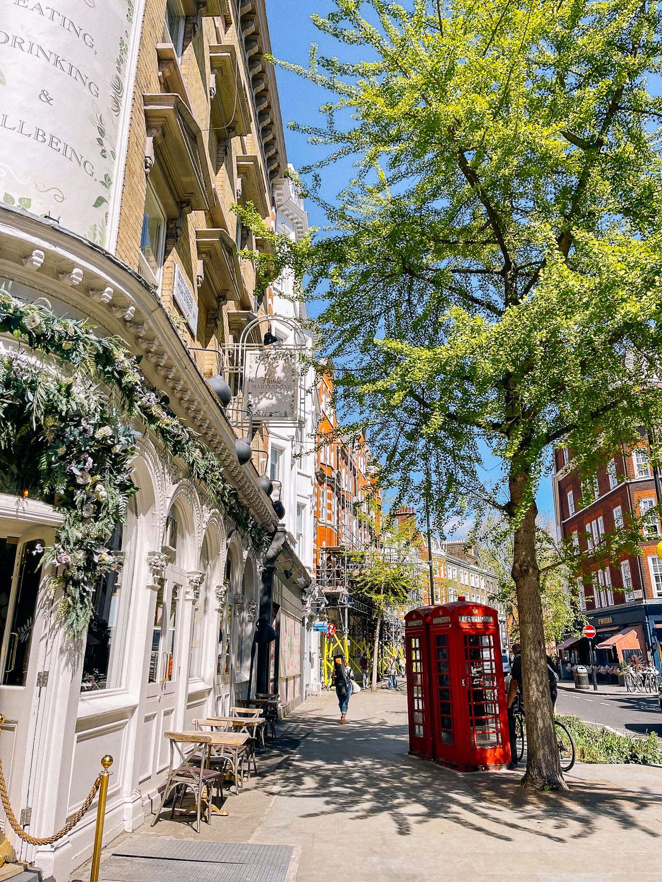 Marylebone red phone booth