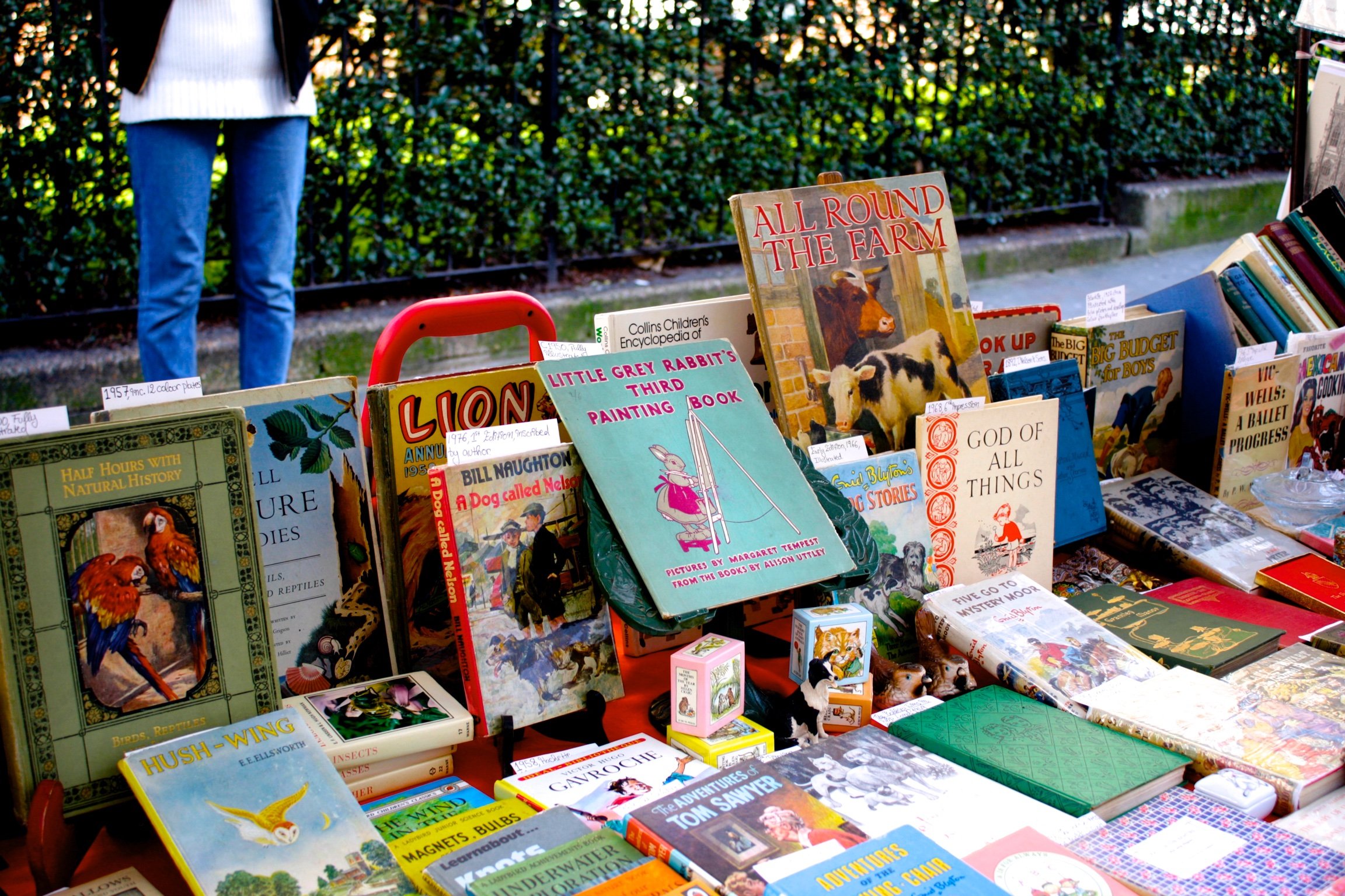 Antique children's books at Portobello Market