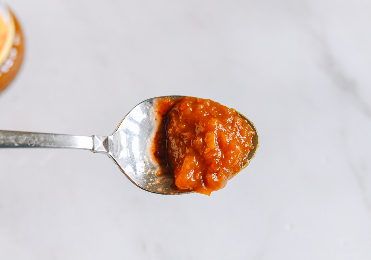 spoonful of yellow lantern chili sauce