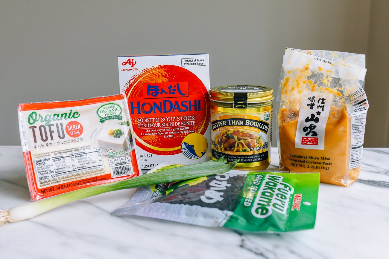 Ingredients for Easy Miso Soup Recipe