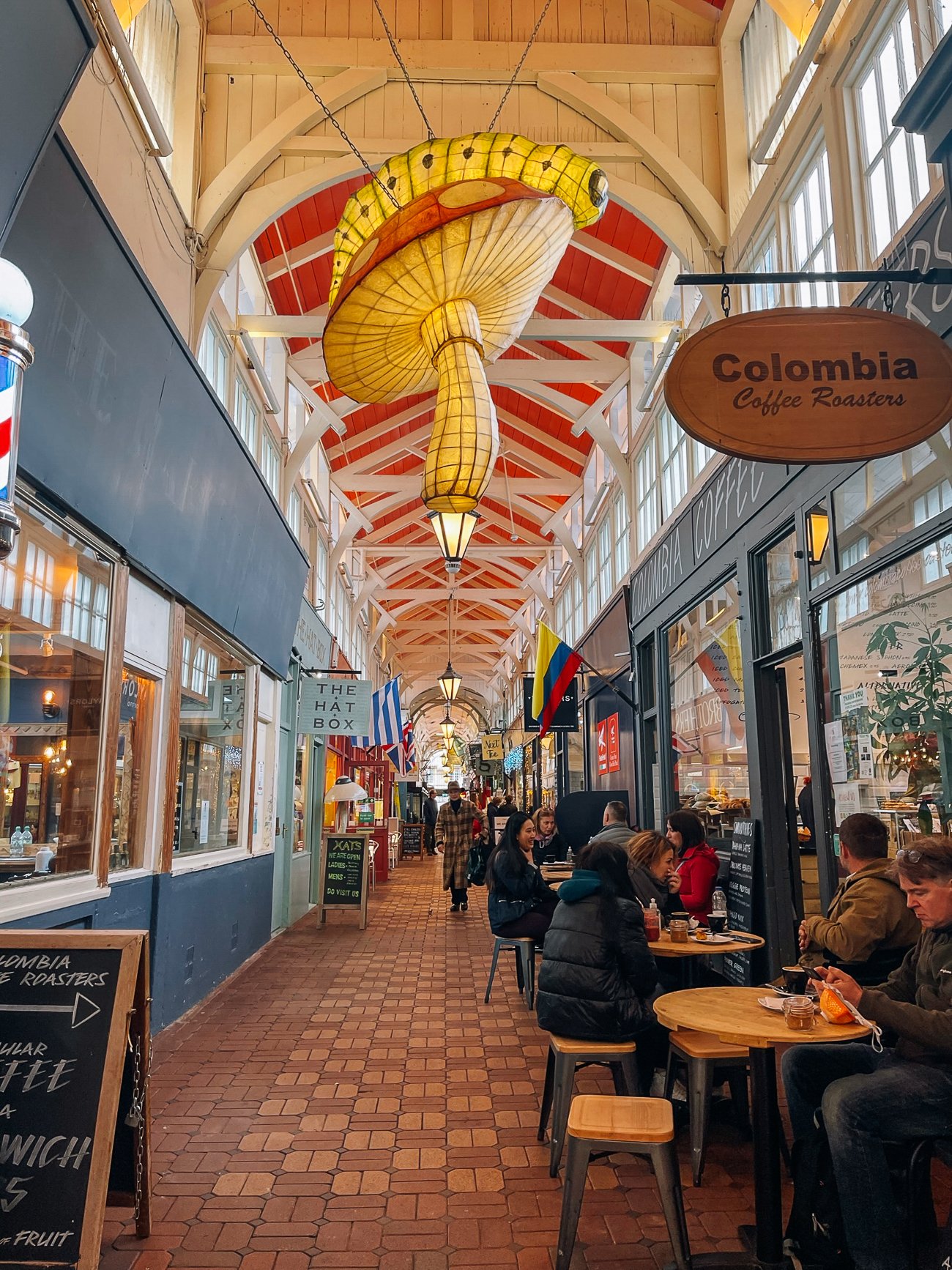 Oxford Covered Market and Colombia Coffee Roasters