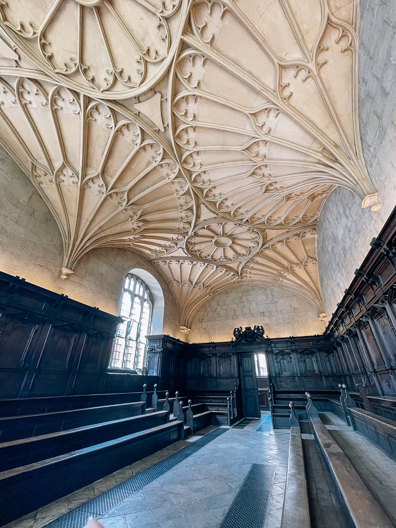 Interior of the Divinity School in Oxford University