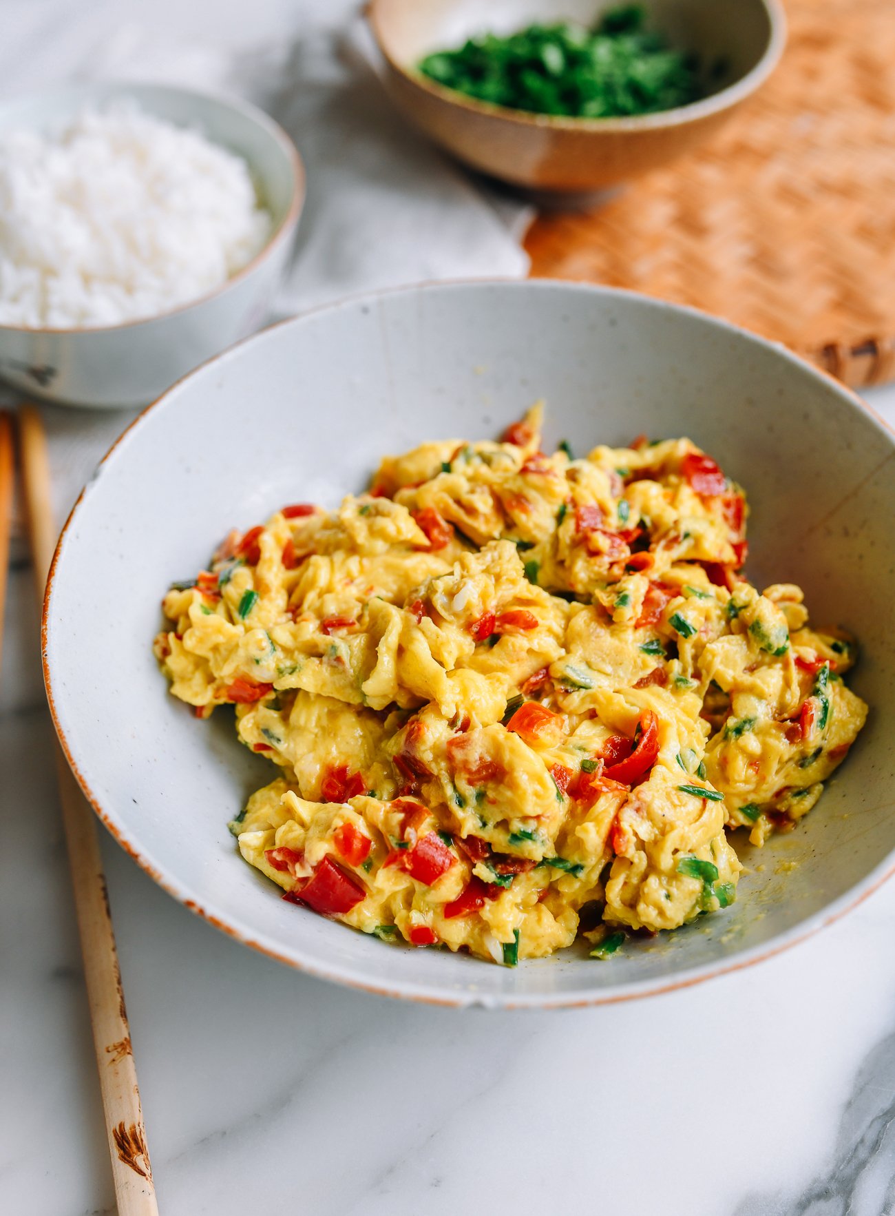 Chinese Scrambled Eggs with Salted Chilies - The Woks of Life