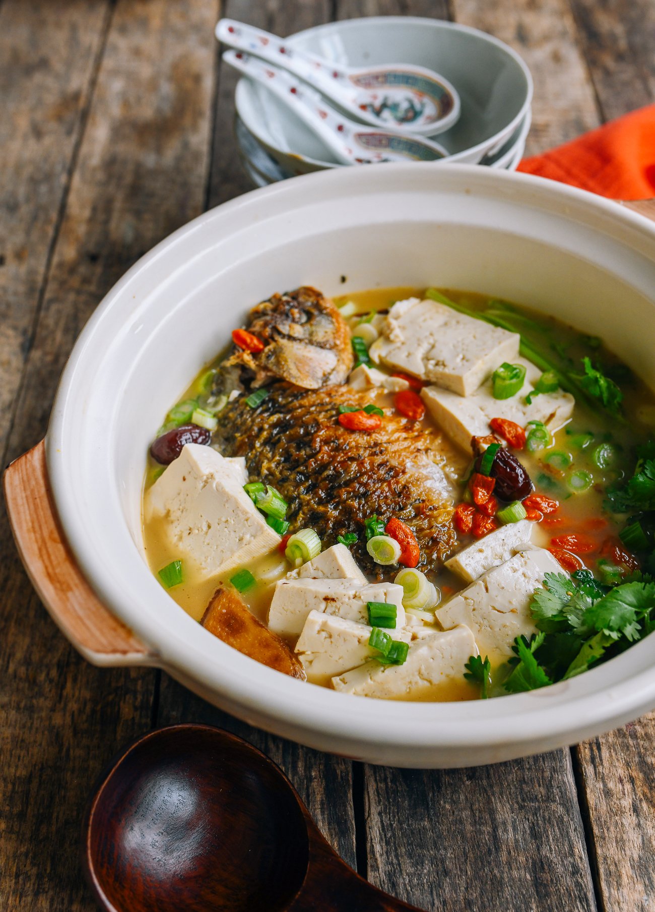 Chinese Milky Fish Soup with Tofu
