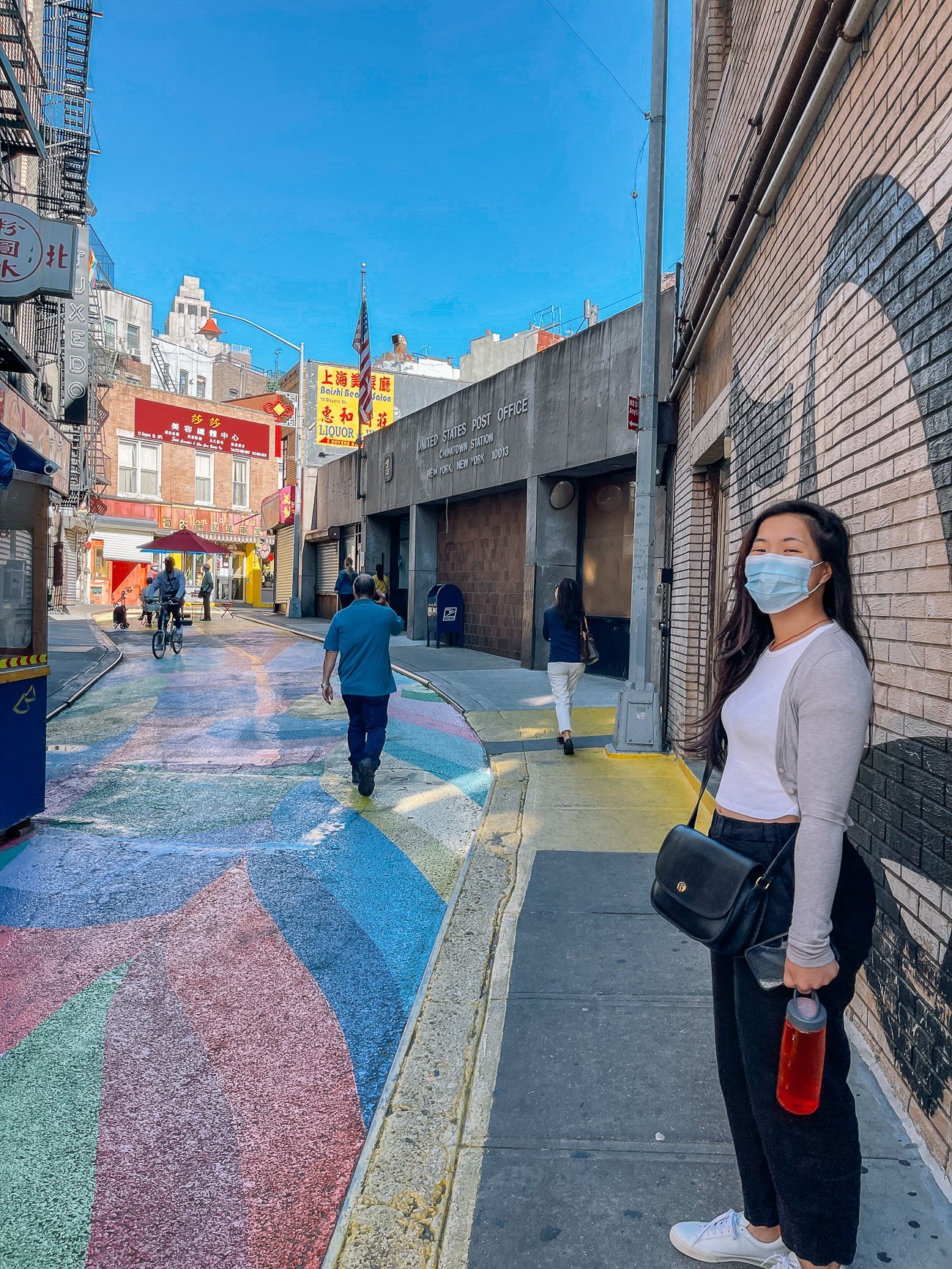 Sarah on Doyers Street in Chinatown
