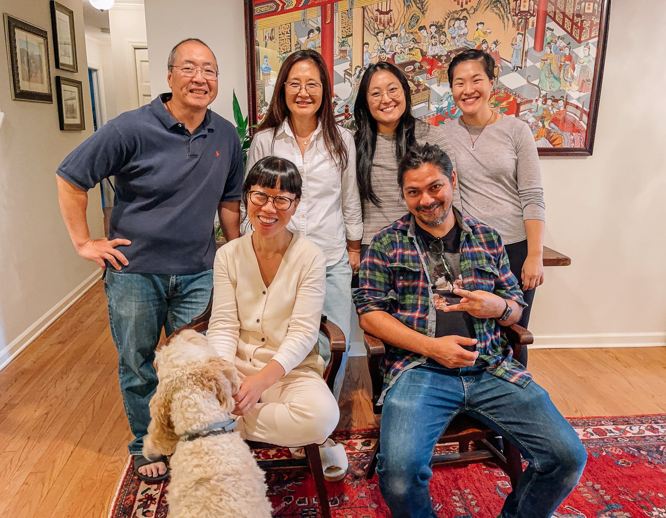 The Woks of Life family with Christine Han and Alex Medina