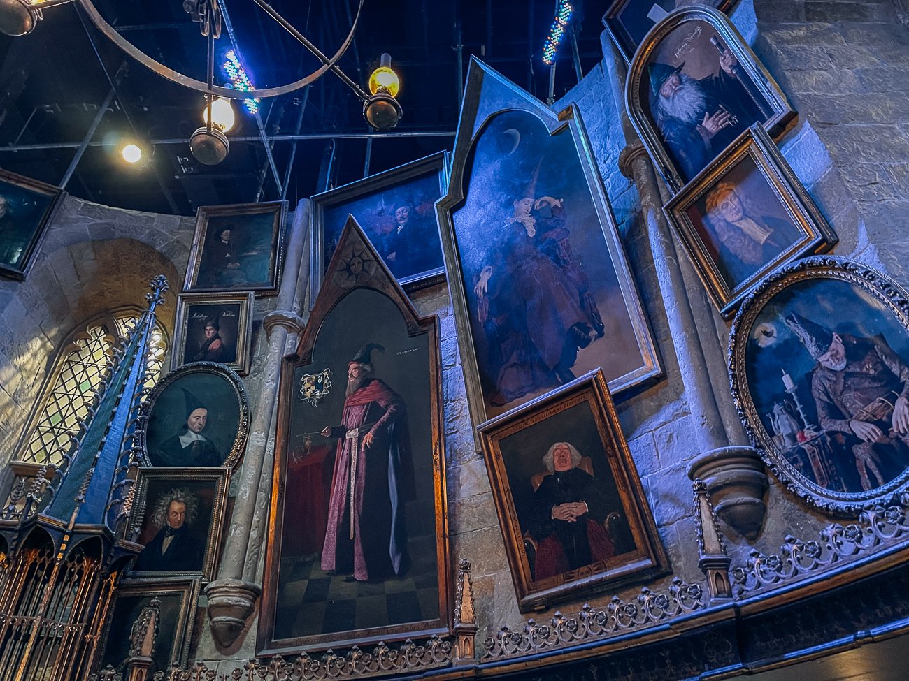 Dumbledore's office portraits at Harry Potter studio tour