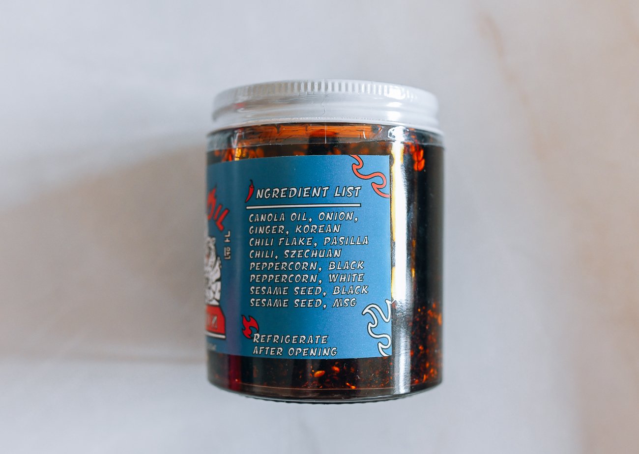 Nowon Chili Oil Ingredients Label