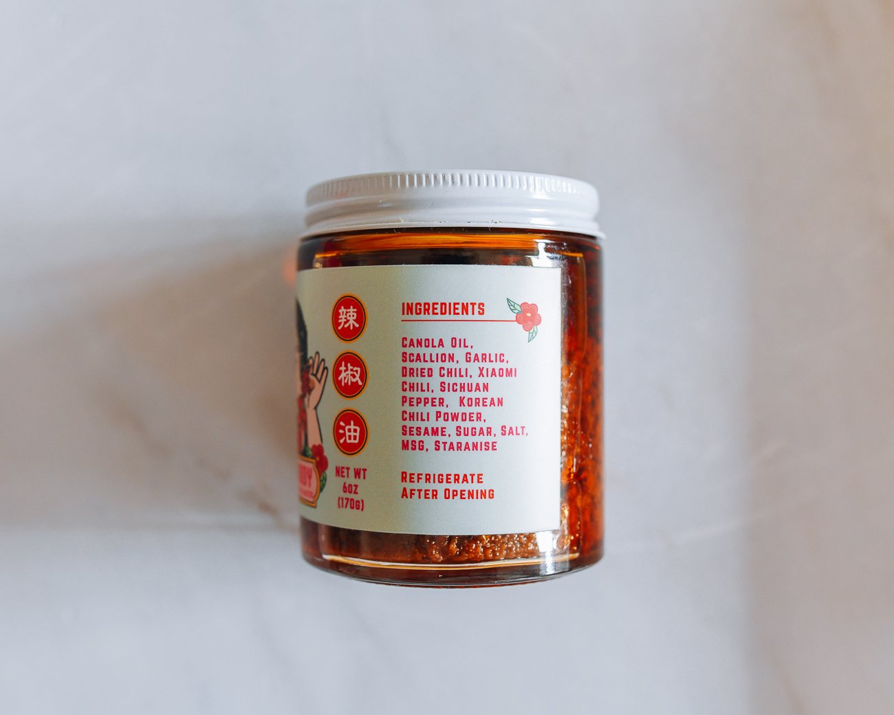 Sze Daddy Taiwanese Chili Sauce Ingredients Label