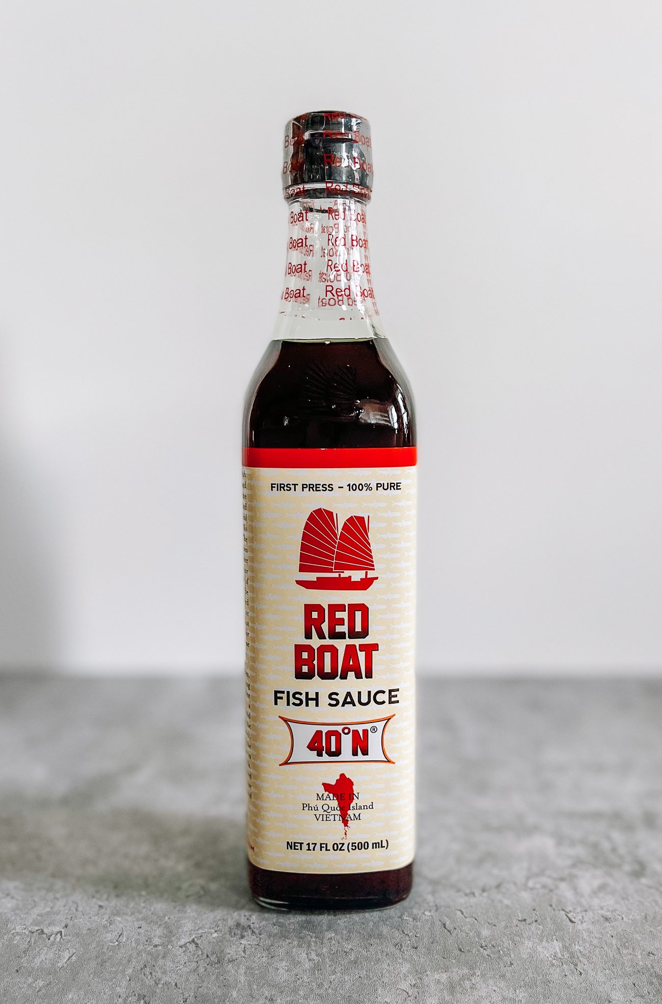 Bottle of Fish Sauce (red boat brand)