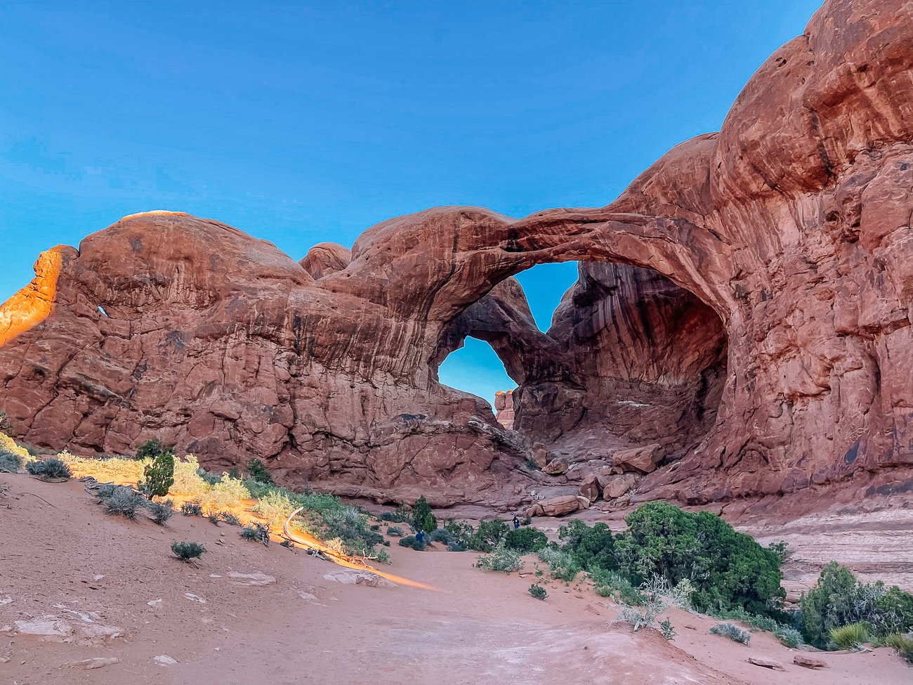 approaching double arch