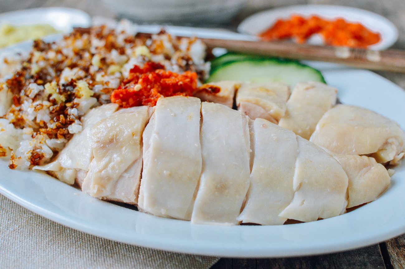 Plate of Hainan Chicken Rice