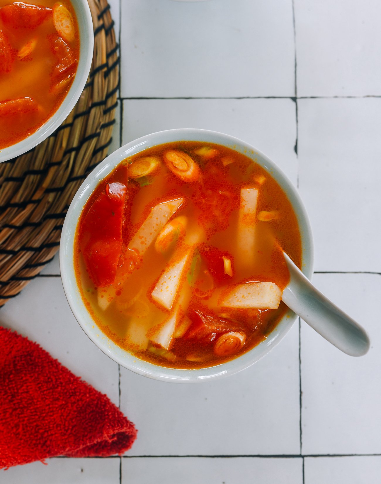 Bowl of Tomato Potato Soup