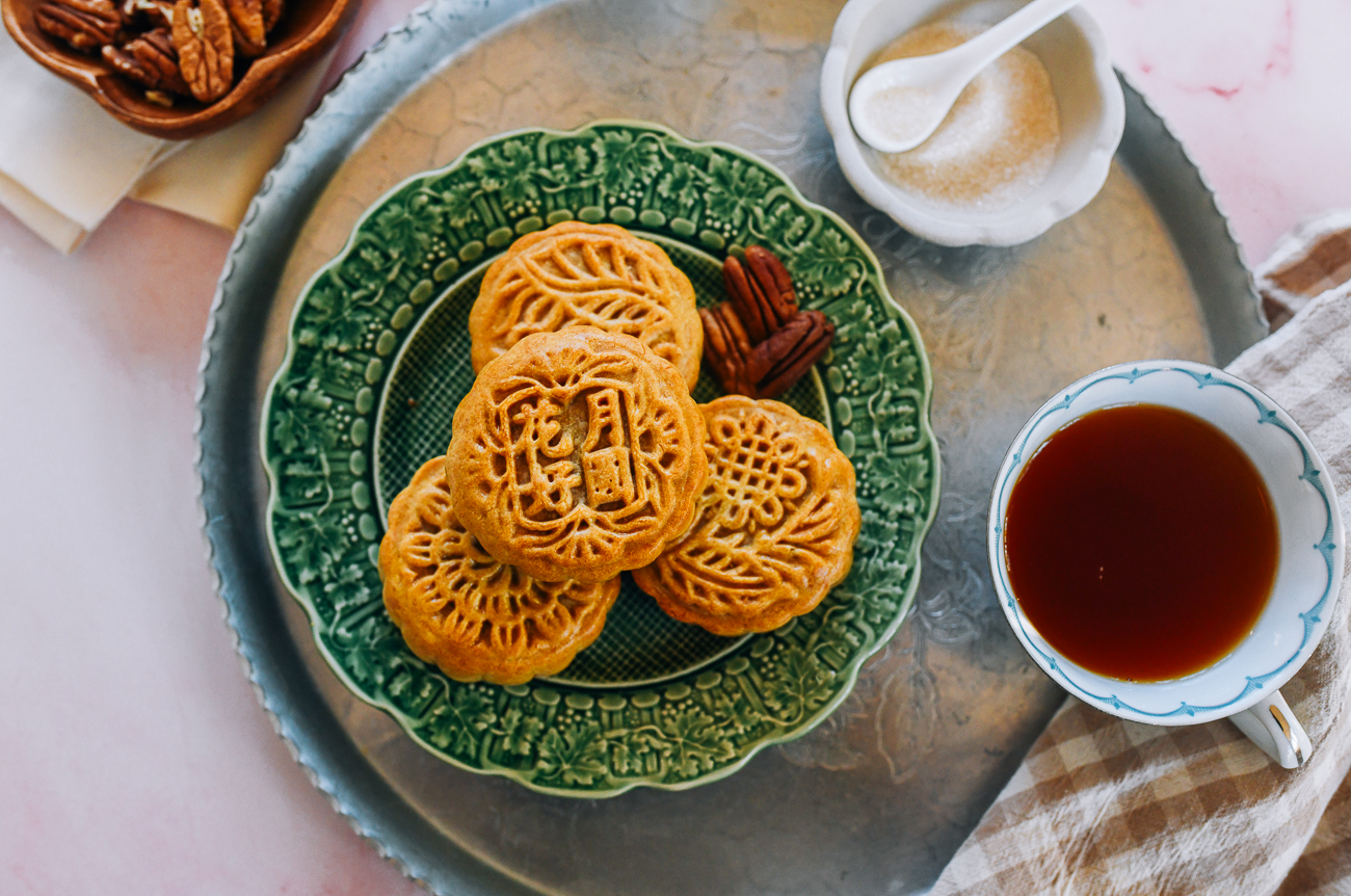 Pecan Pie Mooncakes for Mid-Autumn Festival
