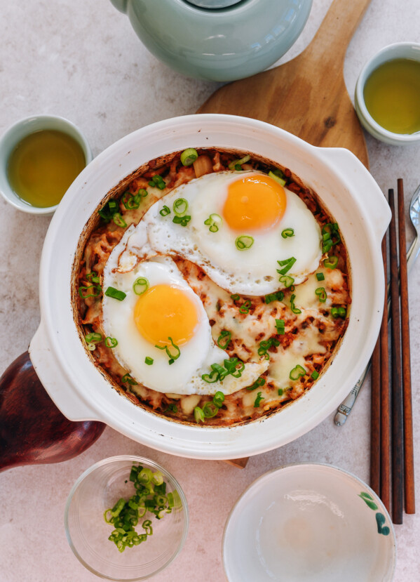 Baked Kimchi Rice with Cheese - The Woks of Life