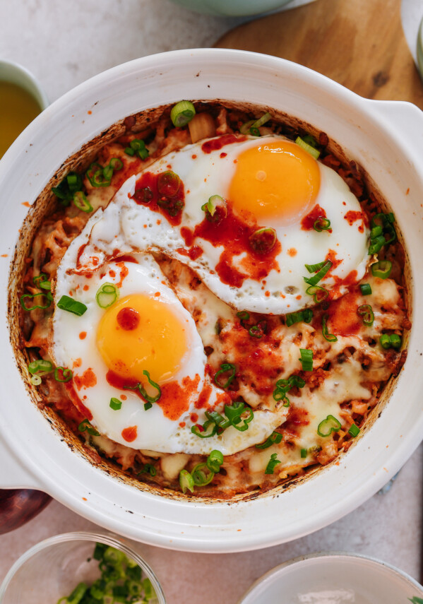 Baked Kimchi Rice with Cheese - The Woks of Life