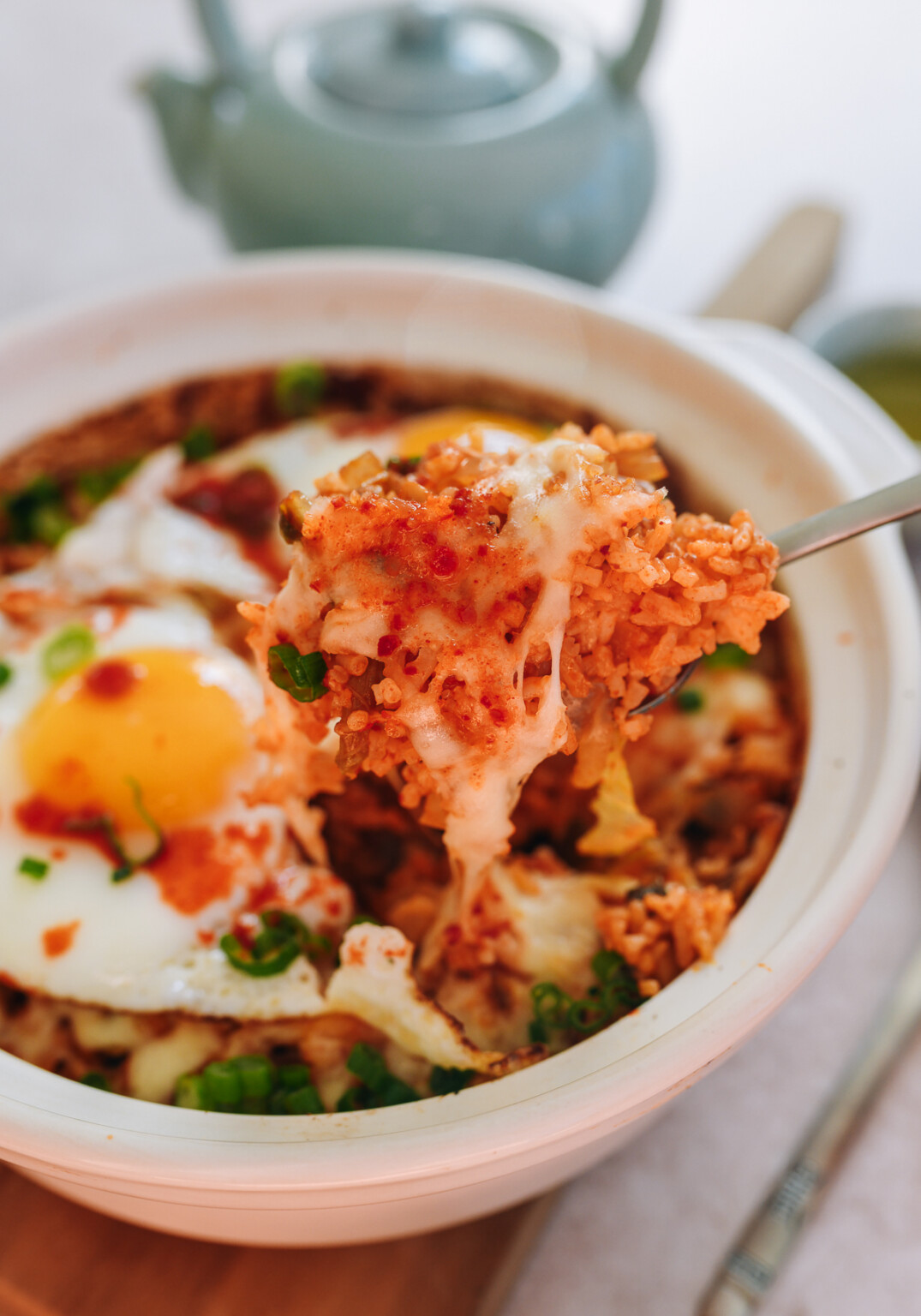 Baked Kimchi Rice with Cheese - The Woks of Life