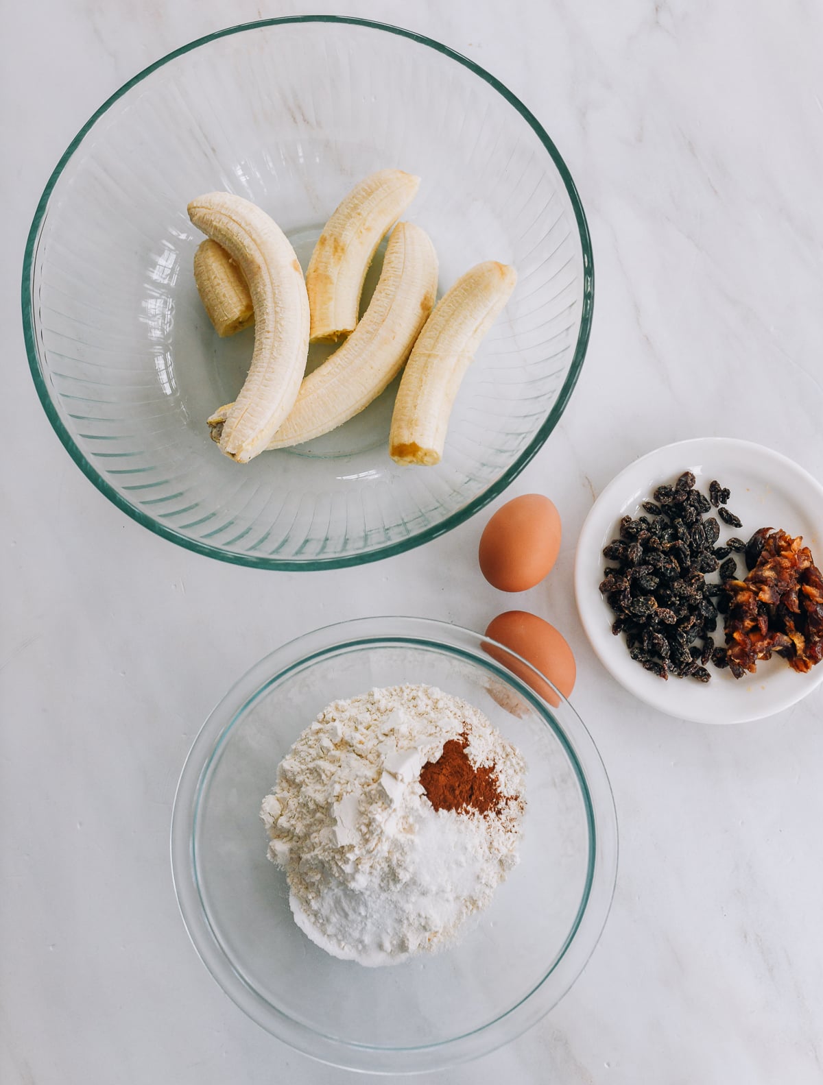 be cukraus bananų duonos ingredientų